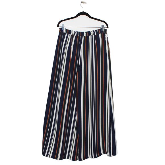 VERONA Multicolor Striped Wide Leg Pants Large - Picture 3 of 5
